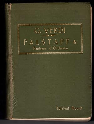 Seller image for Falstaff. Commedia lirica in tre atti di Arrigo Boito. Partitura d'Orchestra. for sale by Antiquariat Bcherstapel