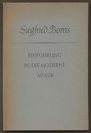 Image du vendeur pour Einfhrung in die moderne Musik. mis en vente par Antiquariat Bcherstapel