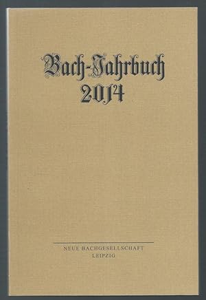 Immagine del venditore per Bach-Jahrbuch. 100. Jahrgang 2014. venduto da Antiquariat Bcherstapel