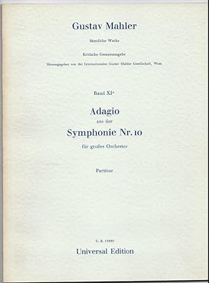 Seller image for Adagio aus der Symphonie Nr. 10 fr groes Orchester (= Gustav Mahler. Smtliche Werke. Kritische Gesamtausgabe, Band XIa). Partitur. for sale by Antiquariat Bcherstapel