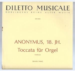 Bild des Verkufers fr Toccata fr Orgel. Erstdruck (= Doblinger DM 882). zum Verkauf von Antiquariat Bcherstapel
