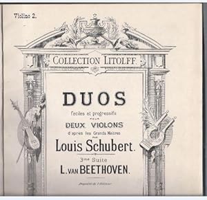 Bild des Verkufers fr Konvolut von Duos fr Violino secondo [2. Violine]. zum Verkauf von Antiquariat Bcherstapel