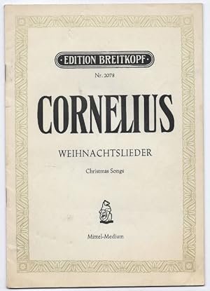 Bild des Verkufers fr Weihnachtslieder. Ein Liederzyklus fr eine Singstimme mit Klavierbegleitung op. 8 (= Edition Breitkopf, Nr. 2078). Mittlere Stimme. zum Verkauf von Antiquariat Bcherstapel