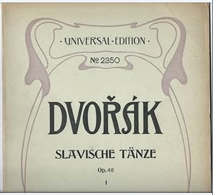 Seller image for Slavische Tnze fr Pianoforte zu zwei Hnden, op. 46 Heft I und II (= Universal-Edition, No. 2350 und 2351). Piano solo. for sale by Antiquariat Bcherstapel