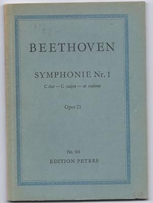 Bild des Verkufers fr Symphonie Nr. 1 C-Dur Op. 21 (= Edition Peters Nr. 501). Taschenpartitur. zum Verkauf von Antiquariat Bcherstapel