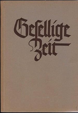 Bild des Verkufers fr Gesellige Zeit. Liederbuch fr gemischten Chor (= Brenreiter-Ausgabe 615). zum Verkauf von Antiquariat Bcherstapel