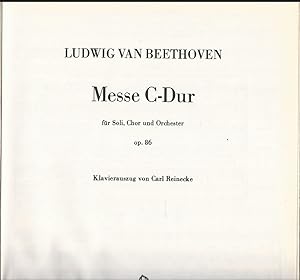 Seller image for Messe C-Dur fr Soli, Chor und Orchester, Op. 86 (= Edition Breitkopf, Nr. 1414). Klavierauszug. for sale by Antiquariat Bcherstapel