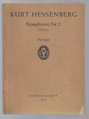 Bild des Verkufers fr Symphonie Nr. 2 (A-Dur) fr Orchester op. 29 (= Edition Schott, Nr. 3535). Partitur. zum Verkauf von Antiquariat Bcherstapel