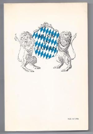Seller image for Musik in Bayern. Halbjahresschrift der Gesellschaft fr Bayerische Musikgeschichte e. V., Heft 33. for sale by Antiquariat Bcherstapel