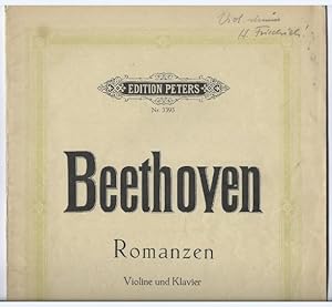 Imagen del vendedor de Romanzen fr Violine und Klavier, Op. 40 (= Edition Peters, Nr. 3393). a la venta por Antiquariat Bcherstapel