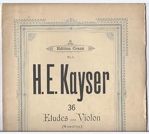 Seller image for 36 Etudes elementaires et progressives pour le Violon. Op. 20 Cahier 2 (= Edition Cranz, No. 4). for sale by Antiquariat Bcherstapel