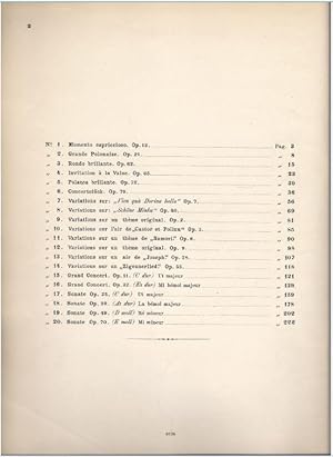 Seller image for Smmtliche Werke fr Pianoforte von C. M. von Weber. Band 1: Sonaten. Band 2: Stcke. Band 3: Variationen u. Concerte [3 Bnde in 1]. for sale by Antiquariat Bcherstapel