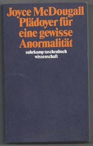 Bild des Verkufers fr Pldoyer fr eine gewisse Anormalitt (= suhrkamp taschenbuch wissenschaft 844). zum Verkauf von Antiquariat Bcherstapel