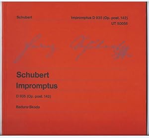 Seller image for Impromptus D 935 (Op. posth. 142) (= Wiener Urtext Edition, Nr. 50056). for sale by Antiquariat Bcherstapel