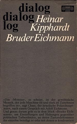 Bild des Verkufers fr Bruder Eichmann (= Dialog). zum Verkauf von Antiquariat Bcherstapel