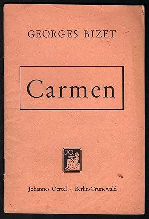 Image du vendeur pour Carmen [Textbuch]. mis en vente par Antiquariat Bcherstapel