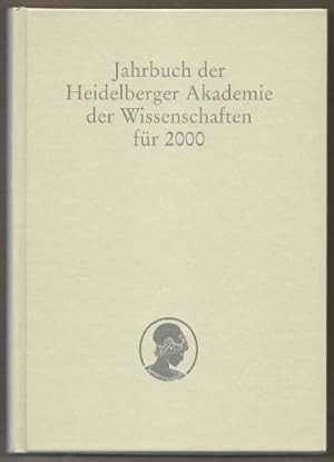 Bild des Verkufers fr Jahrbuch der Heidelberger Akademie der Wissenschaften fr 2000. zum Verkauf von Antiquariat Bcherstapel