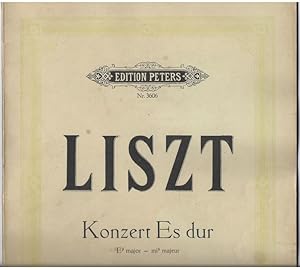 Bild des Verkufers fr Konzert Es-Dur fr Klavier und Orchester (= Edition Peters, Nr. 3606). Ausgabe fr zwei Klaviere. zum Verkauf von Antiquariat Bcherstapel