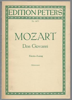 Imagen del vendedor de Don Giovanni (KV 527). Oper in zwei Akten (= Edition Peters, Nr. 4473). Klavierauszug. a la venta por Antiquariat Bcherstapel