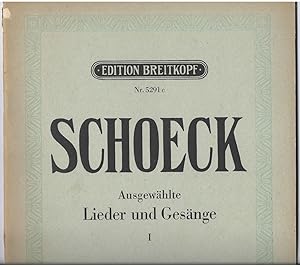 Immagine del venditore per Ausgewhlte Lieder und Gesnge fr eine Singstimme und Klavier, Band I (= Edition Breitkopf, Nr. 5291c). Tiefe Stimme. venduto da Antiquariat Bcherstapel