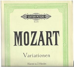Seller image for Variationen fr Klavier zu 2 Hnden (= Edition Peters, Nr. 273). for sale by Antiquariat Bcherstapel