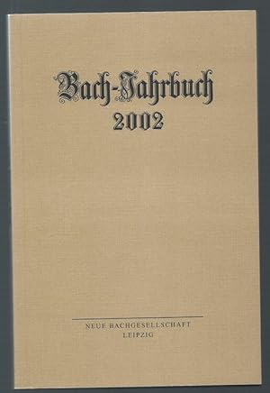 Seller image for Bach-Jahrbuch. 88. Jahrgang 2002. for sale by Antiquariat Bcherstapel