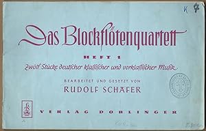 Imagen del vendedor de Zwlf Stcke deutscher klassischer und vorklassischer Musik (= Das Blockfltenquartett, Heft 1). a la venta por Antiquariat Bcherstapel