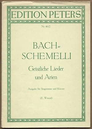 Bild des Verkufers fr 69 Geistliche Lieder und Arien mit beziffertem Bass (= Edition Peters, Nr. 4612). Ausgabe fr Singstimme und Klavier. zum Verkauf von Antiquariat Bcherstapel