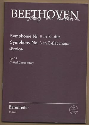 Bild des Verkufers fr Symphonie Nr. 3 Es-Dur, "Eroica", Op. 55 / Symphony No. 3 in E flat major. Critical commentary (= BA 9003). zum Verkauf von Antiquariat Bcherstapel