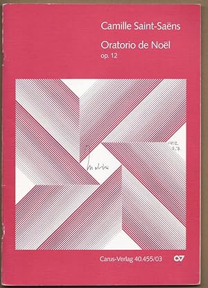 Seller image for Oratorio de Noel, Op. 12 / Weihnachtsoratorium (= Carus 40.455/03). Klavierauszug. for sale by Antiquariat Bcherstapel