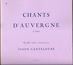 Image du vendeur pour Chants d'Auvergne. 3e Serie (= HE 29796 - 29800). mis en vente par Antiquariat Bcherstapel