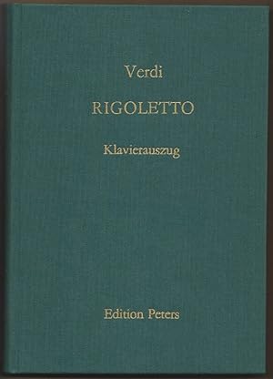 Seller image for Rigoletto. Oper in drei Akten (= Edition Peters, Nr. 2185). Klavierauszug. for sale by Antiquariat Bcherstapel