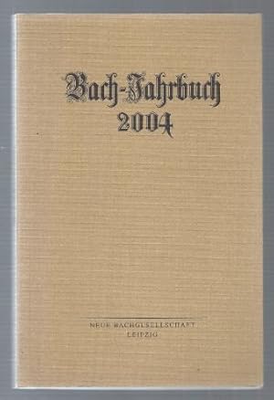 Seller image for Bach-Jahrbuch. 90. Jahrgang 2004. for sale by Antiquariat Bcherstapel