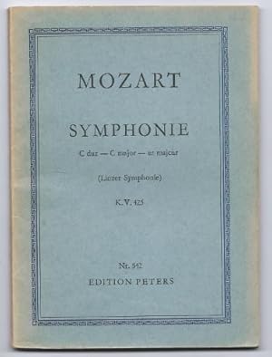 Bild des Verkufers fr Symphonie C dur - C major - ut majeur KV 425 (Linzer Symphonie) (= Edition Peters, Nr. 542). Studienpartitur. zum Verkauf von Antiquariat Bcherstapel
