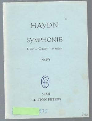 Image du vendeur pour Symphonie C-Dur - C major - ut majeur (Nr. 97) (= Edition Peters, Nr. 831). Studienpartitur. mis en vente par Antiquariat Bcherstapel