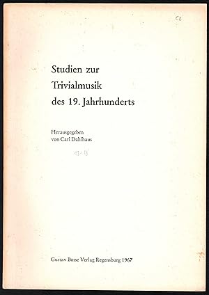 Seller image for Trivialmusik und sthetisches Urteil (= Sonderdruck aus: Studien zur Trivialmusik des 19. Jahrhunderts). for sale by Antiquariat Bcherstapel