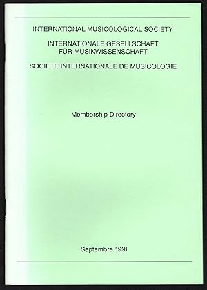 Image du vendeur pour Membership Directory. Septembre 1991. mis en vente par Antiquariat Bcherstapel