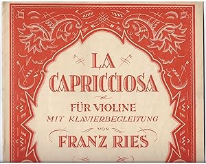 Bild des Verkufers fr La Capricciosa. Fr Violine mit Klavierbegleitung. zum Verkauf von Antiquariat Bcherstapel
