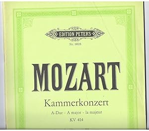 Seller image for Kammerkonzert fr Klavier und Streichorchester (zwei Oboen, zwei Hrner ad lib.) (KV 414) (= Edition Peters, Nr. 9028). Ausgabe fr zwei Klaviere. for sale by Antiquariat Bcherstapel