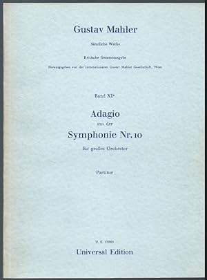 Seller image for Adagio aus der Symphonie Nr. 10 fr groes Orchester (= Gustav Mahler. Smtliche Werke. Kritische Gesamtausgabe, Band XIa). Partitur. for sale by Antiquariat Bcherstapel