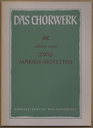 Immagine del venditore per Zwei Marien-Motetten zu fnf Stimmen (= Das Chorwerk, hrsg. v. Friedrich Blume u. Kurt Gudewill, Heft 62). venduto da Antiquariat Bcherstapel