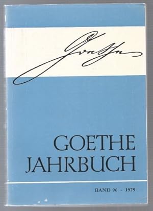 Bild des Verkufers fr Goethe Jahrbuch 96 (1979). zum Verkauf von Antiquariat Bcherstapel