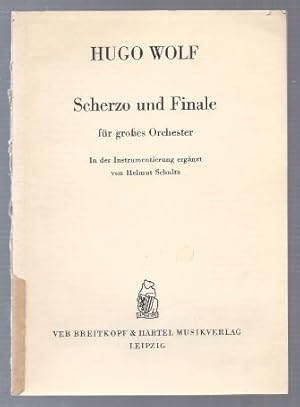Bild des Verkufers fr Scherzo und Finale fr groes Orchester (= Breitkopf & Hrtels Partitur-Bibliothek, Nr. 3691). zum Verkauf von Antiquariat Bcherstapel