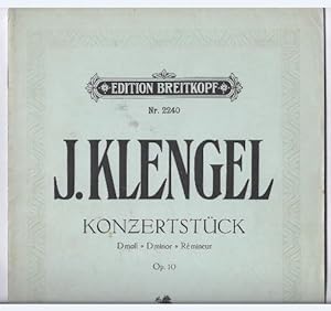 Bild des Verkufers fr Konzertstck in D moll fr Violoncell mit Pianofortebegleitung op. 10 (= Edition Breitkopf, Nr. 2240). zum Verkauf von Antiquariat Bcherstapel