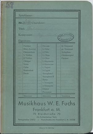 Seller image for Deutschmeister-Regiments-Marsch, Op. 6. Salonorchester. 16 Stimmen. for sale by Antiquariat Bcherstapel