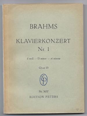 Bild des Verkufers fr Klavierkonzert Nr. 1 d-Moll Op. 15 (= Edition Peters Nr. 3657). Taschenpartitur. zum Verkauf von Antiquariat Bcherstapel
