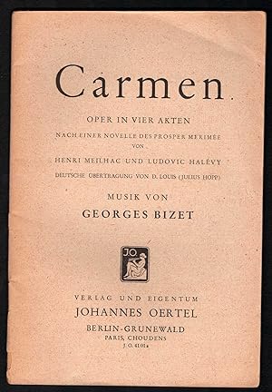 Seller image for Carmen [Textbuch]. for sale by Antiquariat Bcherstapel