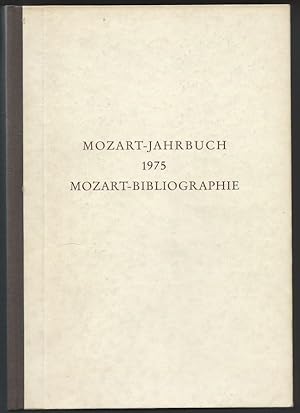 Image du vendeur pour Mozart-Bibliographie (bis 1970) (= Mozart-Jahrbuch 1975). mis en vente par Antiquariat Bcherstapel