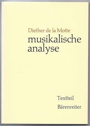 Immagine del venditore per Musikalische Analyse. Band 1: Textteil. Band 2: Notenteil. venduto da Antiquariat Bcherstapel