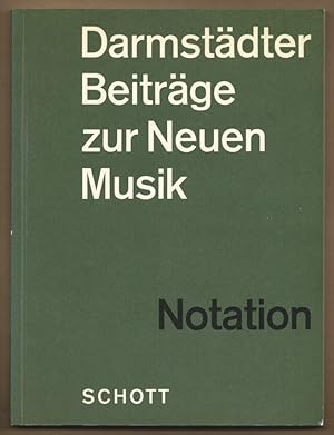 Bild des Verkufers fr Notation Neuer Musik (= Darmstdter Beitrge zur Neuen Musik IX). zum Verkauf von Antiquariat Bcherstapel